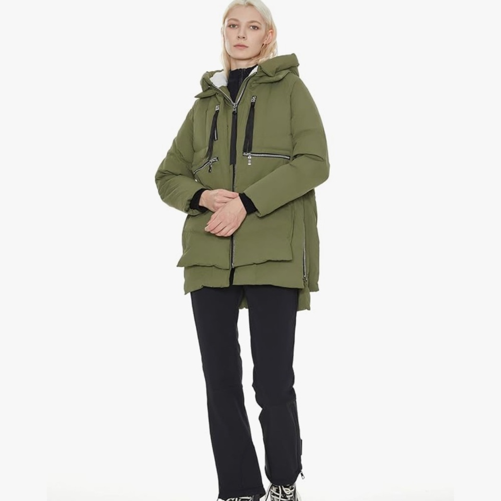 Orolay Women's Thickened Down Jacket Gray XX-Large